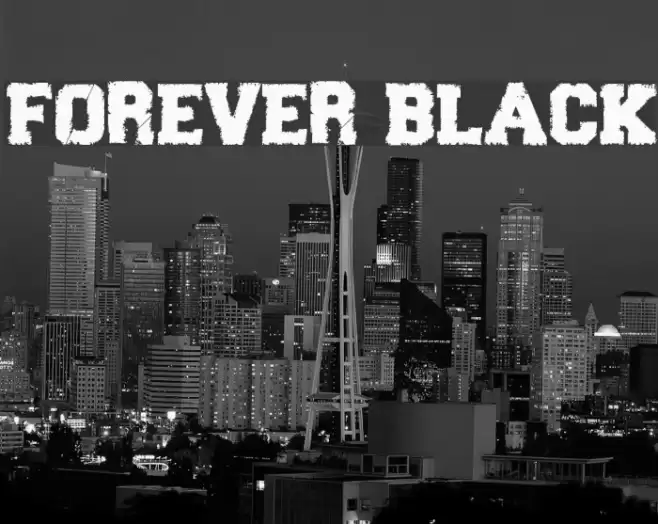 Forever Black Font examples