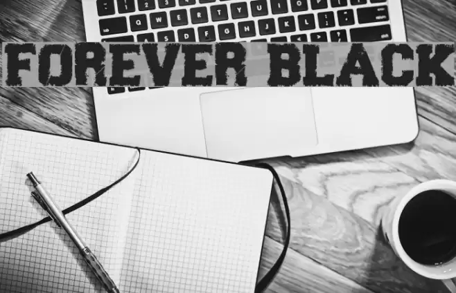 Forever Black Font examples