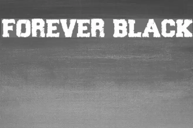 Forever Black Font examples