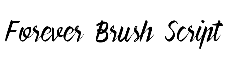 Forever Brush Script Caratteri