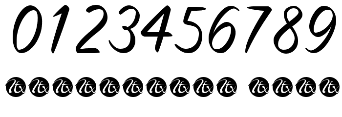 Forever Brush Script Font OTHER CHARS