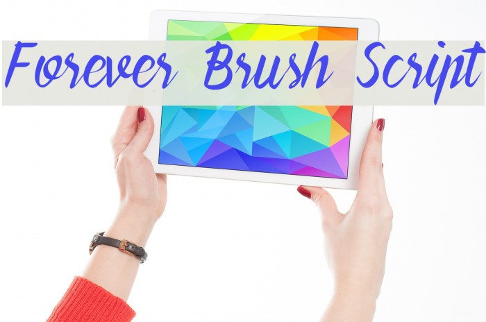 Forever Brush Script Font examples