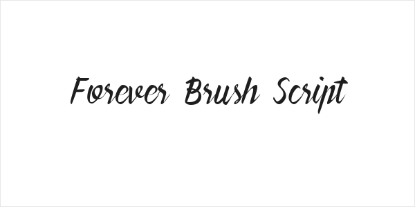 Forever Brush Script Logo