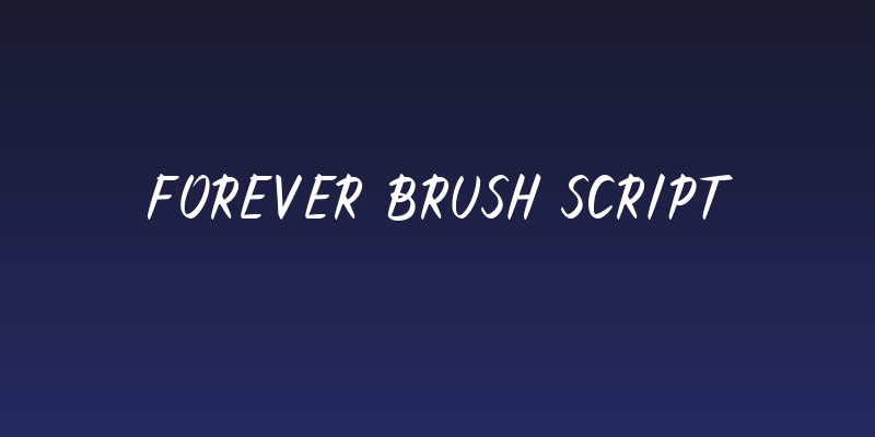 Forever Brush Script Social Header