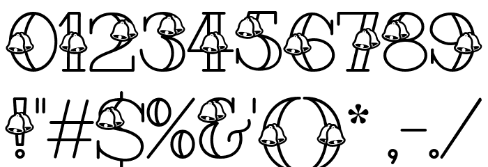 Forever Christmas Bells Font OTHER CHARS
