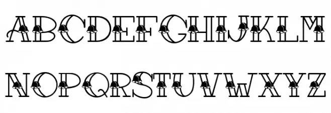 Forever Christmas Bells フォント 大文字