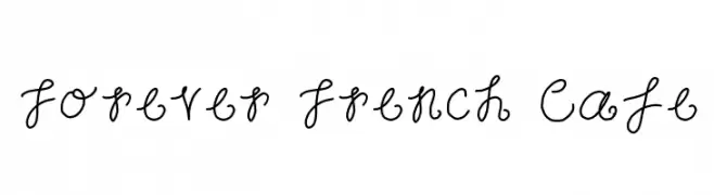 Forever French Cafe  Fuentes Gratis Descargar