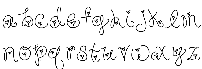 Forever In My Heart Font LOWERCASE
