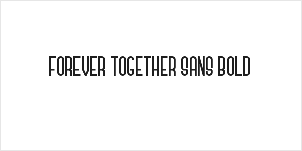 Forever Together Sans Bold Logo