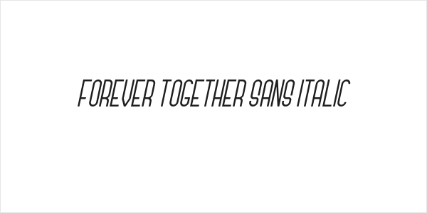 Forever Together Sans Italic Logo
