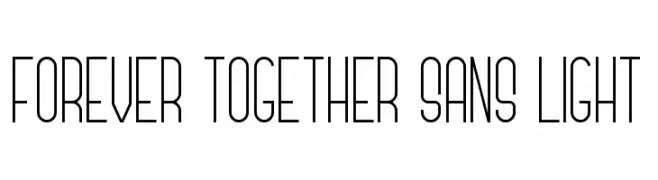 Forever Together Sans Light  नि: शुल्क फ़ॉन्ट्स डाउनलोड
