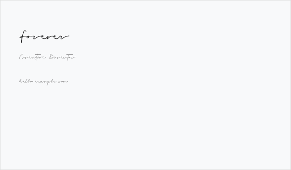 Forever Business Card