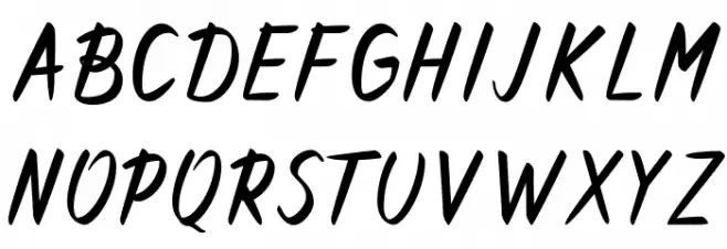 ForeverBrushScript Шрифта ВЕРХНИЙ