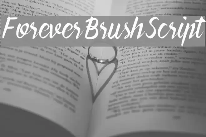 ForeverBrushScript Polices examples