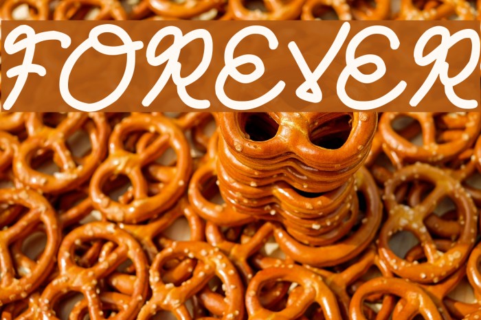 Forever Font examples