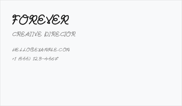 Forever Business Card