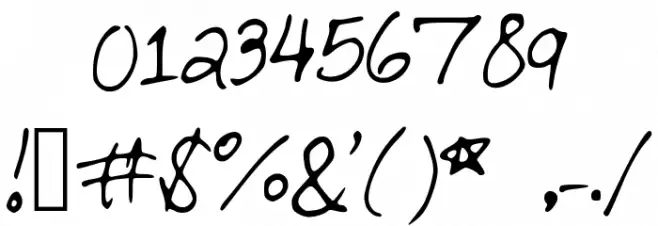 ForeverandAlways Font OTHER CHARS