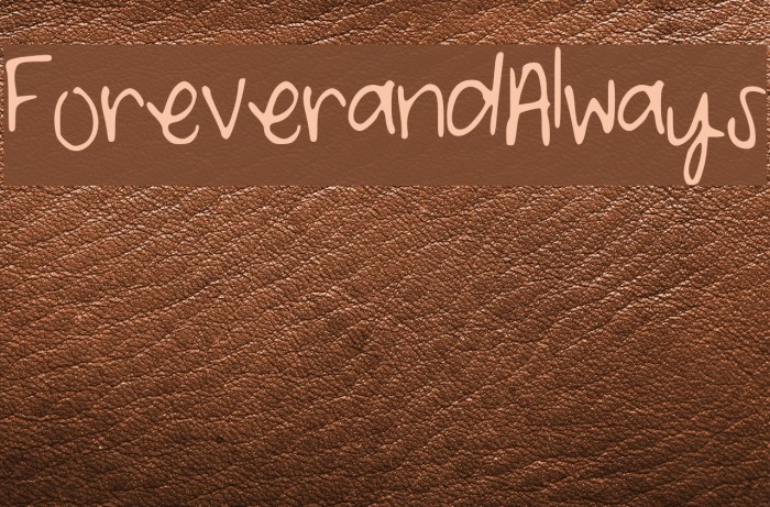 ForeverandAlways Example 2