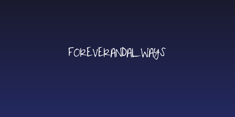 ForeverandAlways Social Header