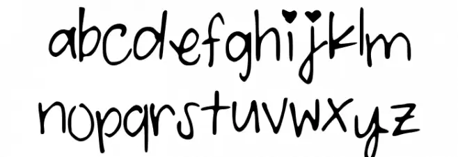 ForeverandAlways Caratteri MINUSCOLO