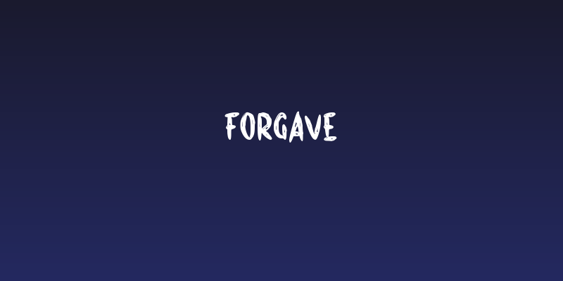 Forgave Social Header