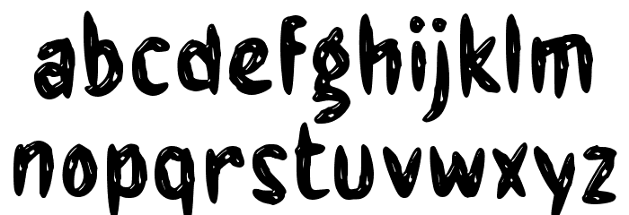 Forgave Font LOWERCASE