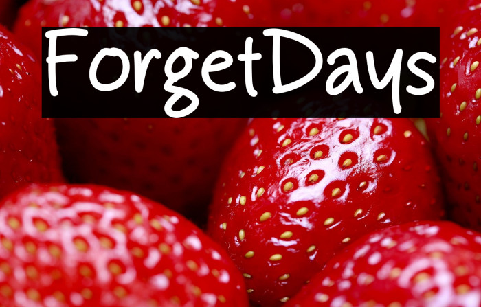 Forget Days Example 3