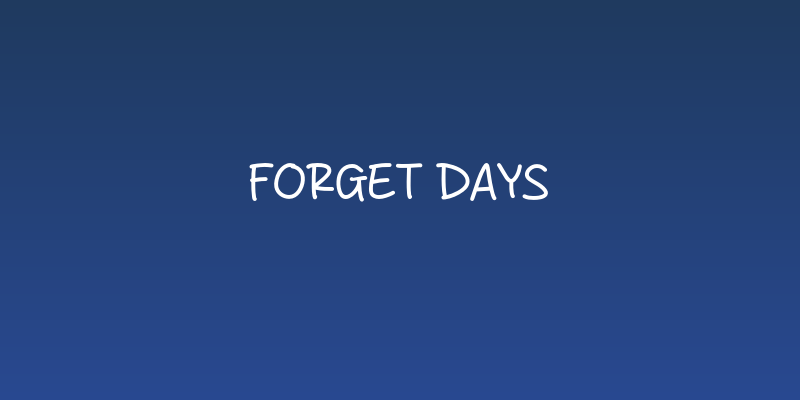 Forget Days Social Header