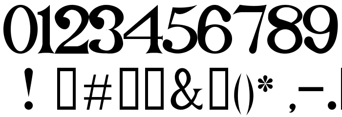 Forget Me Knot Roman Font OTHER CHARS