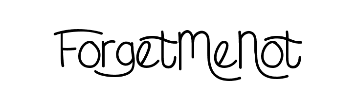 ForgetMeNot  font caratteri gratis