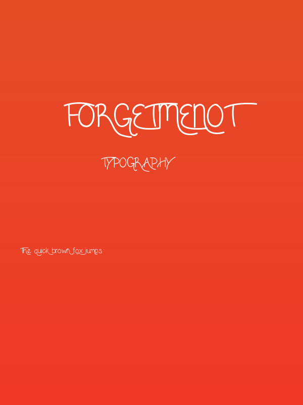 ForgetMeNot Poster