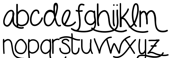 ForgetMeNot Font LOWERCASE