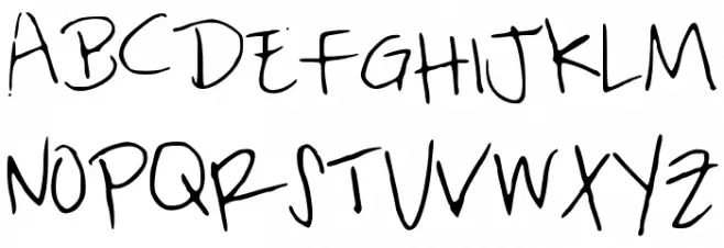 ForgetfulFriday Шрифта ВЕРХНИЙ