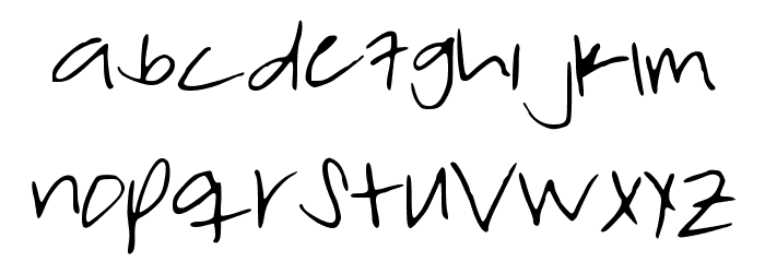 ForgetfulFriday Font LOWERCASE