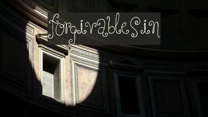 ForgivableSin Font examples