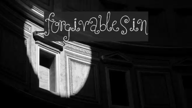ForgivableSin Font examples