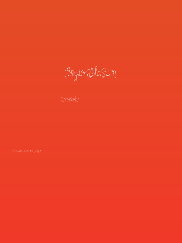 ForgivableSin Poster