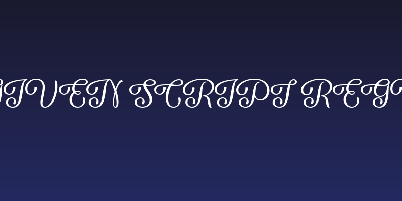 Forgiven Script Regular Social Header