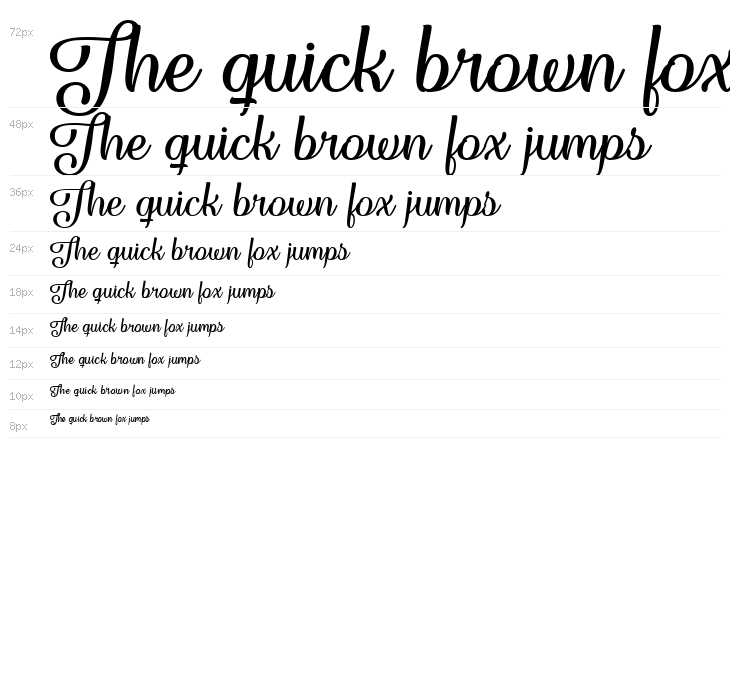 Forgiven Script Regular Waterfall