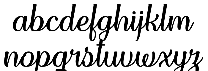 Forgiven Script Regular Font LOWERCASE