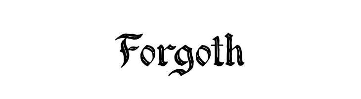 Forgoth  Free Fonts Download