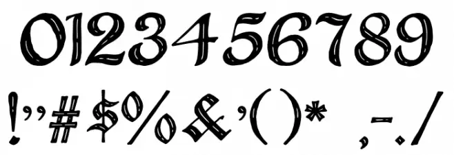 Forgoth Font OTHER CHARS