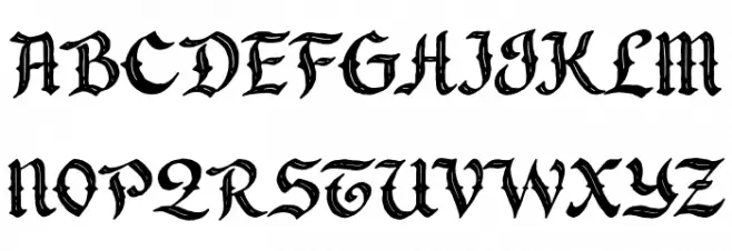 Forgoth Schriftart Groß