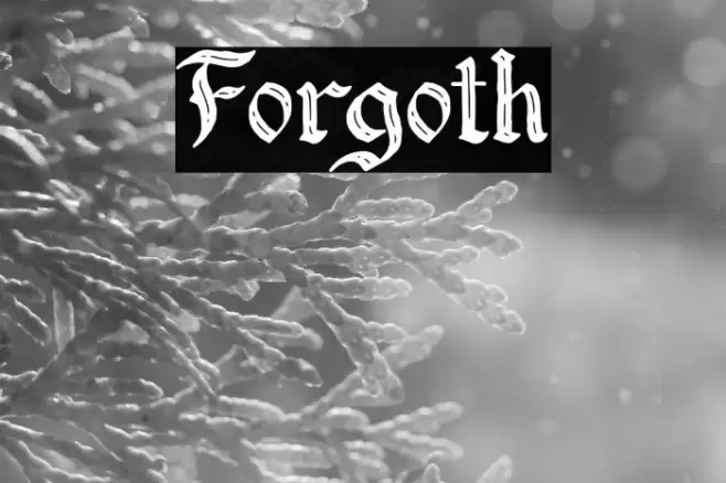 Forgoth Font examples