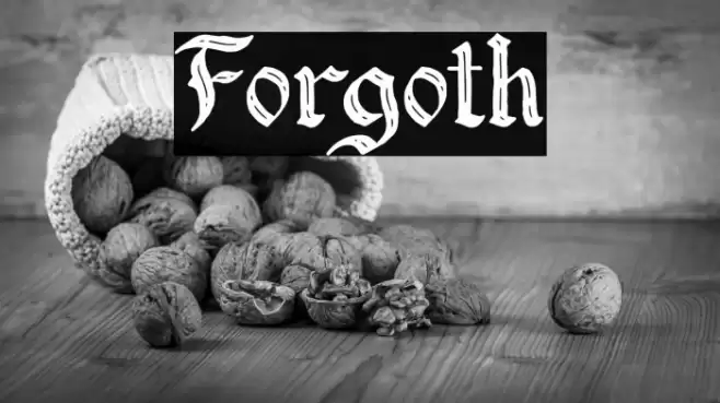 Forgoth Font examples