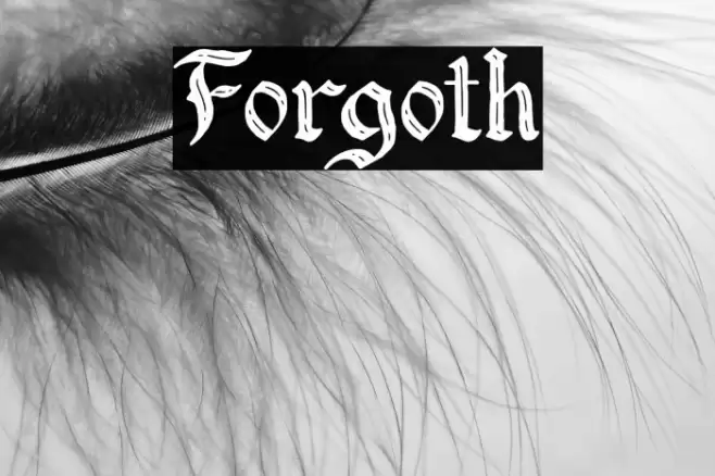 Forgoth Font examples