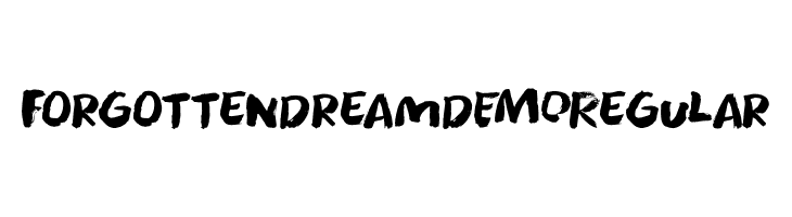 Forgotten Dream DEMO Regular  フリーフォントのダウンロード