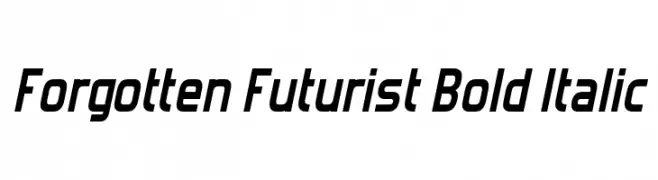 Forgotten Futurist Bold Italic  Descarca Fonturi Gratis