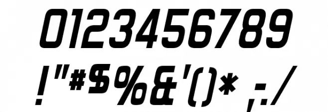 Forgotten Futurist Bold Italic Fonte OUTROS PERSONAGENS