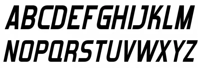 Forgotten Futurist Bold Italic 字体 大写